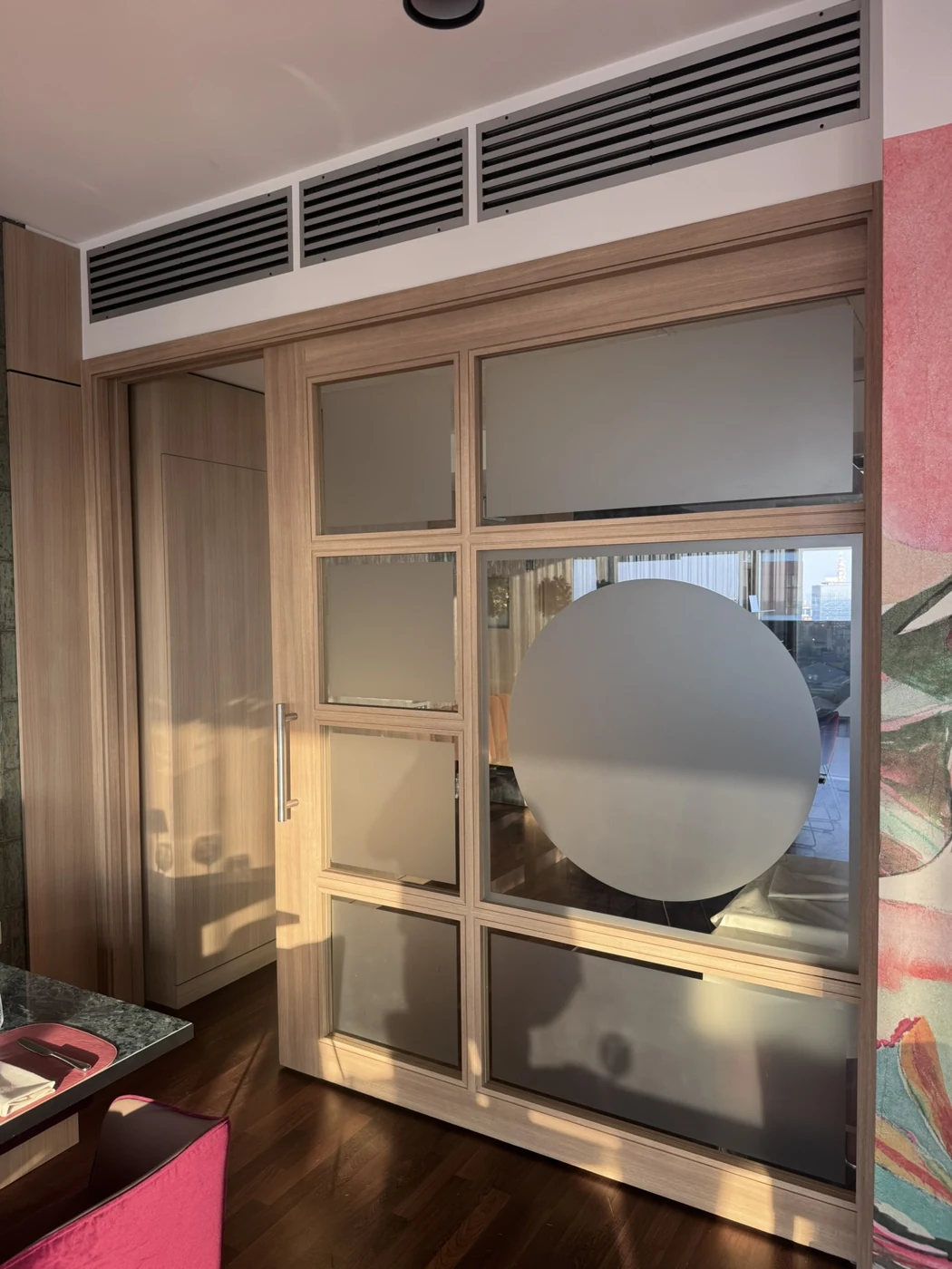 Restaurant door after the PW-2320 cladding
