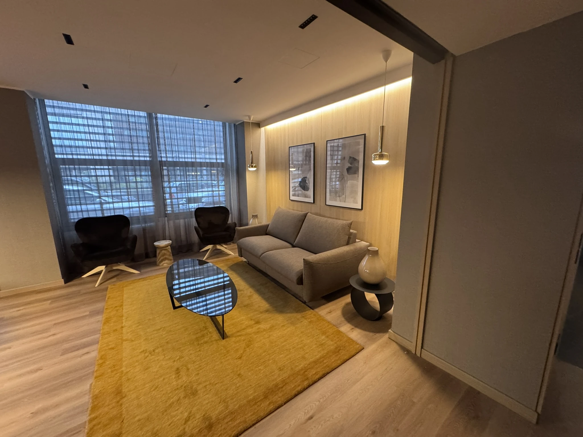 The lounge of the Savhotel Mantegna in Padua
